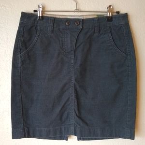 Esprit Corduroy Mini Skirt Blue Gray Size 4